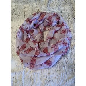 Quirky Pastel Soft Colors Dragon Fly Infinity Scarf